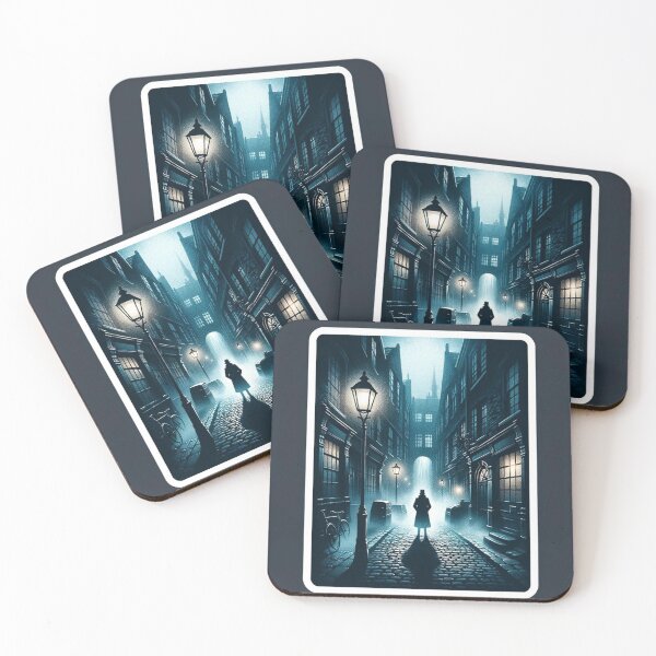 Item preview, Gothic City - Dark and Enigmatic Urban Landscape Sticker designed and sold by joanwatson45.