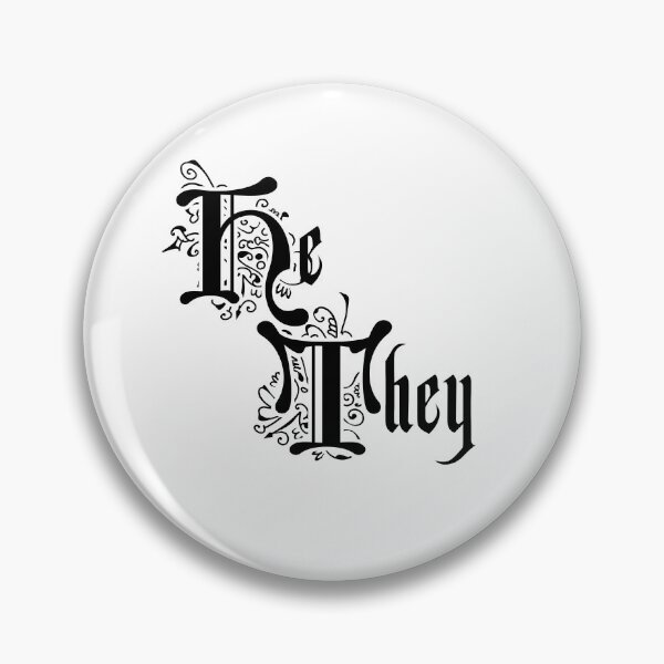 Item preview, He They Pronouns designed and sold by Jett Moonv.