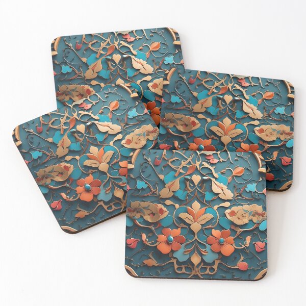 Item preview, Floral motifs and geometry pattern designed and sold by Al-Light.