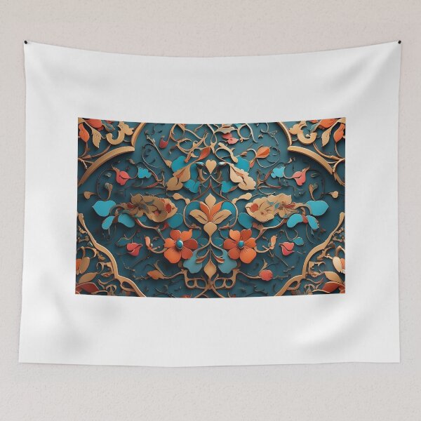 Item preview, Floral motifs and geometry pattern designed and sold by Al-Light.
