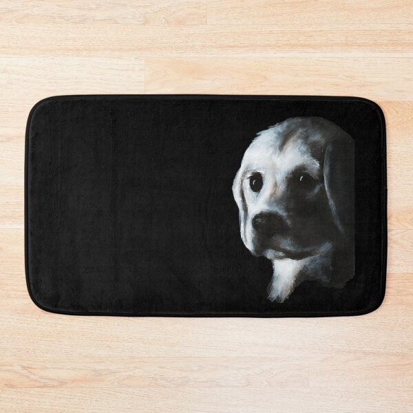 Item preview, Yellow Labrador retriever puppy (dog) acrylic painting designed and sold by Funsize-Art.