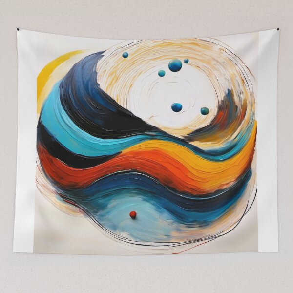 Item preview, Abstract series, the multi-color swirl designed and sold by janjacbu.