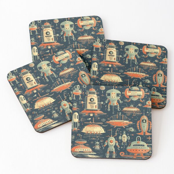 Item preview, 1950s Retro Sci-Fi Pattern designed and sold by Shelly Little.