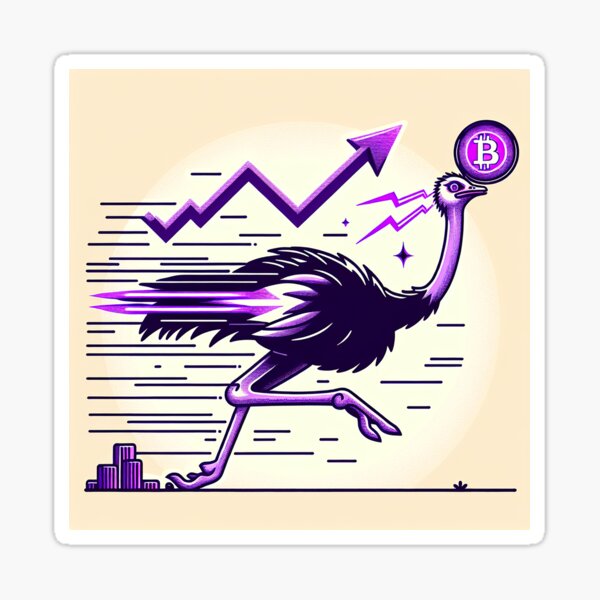Item preview, $NOSS "Racing Wings: The Enchanting Moment of the Magical Ostrich" designed and sold by zzz888.