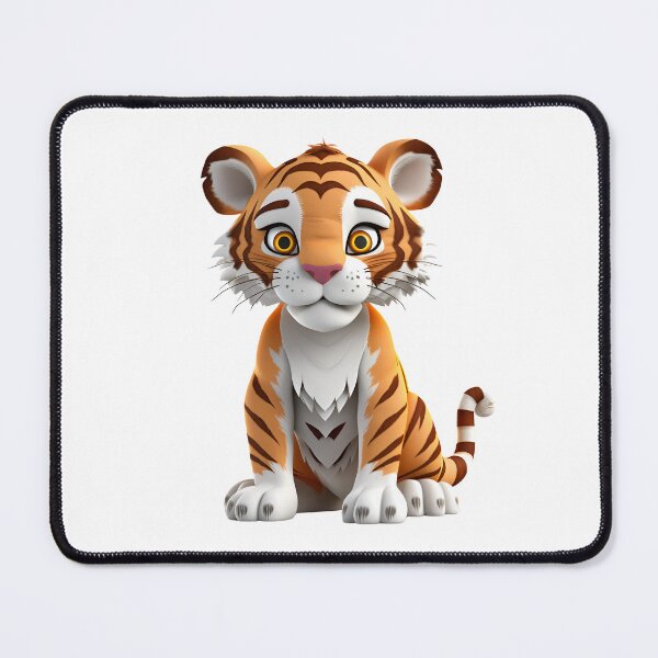 Item preview, 3D Cartoon Tiger, Baby Tiger, Cute Tiger, Logo, Sticker, Wall arts, Art Prints and More designed and sold by Kevin Lou.