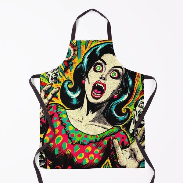 Item preview, Trippy Psychedelic Shocked Vampire Housewife designed and sold by AIPixelMaster.