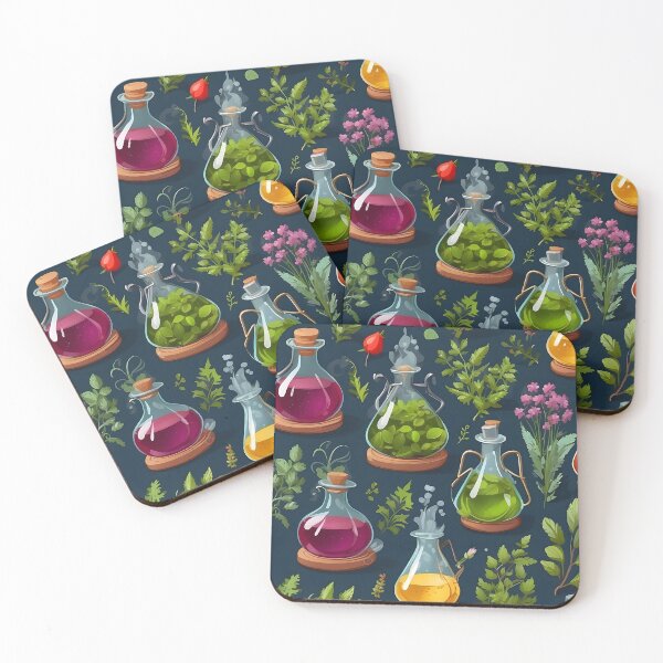 Item preview, Potion and herbs pattern designed and sold by Al-Light.