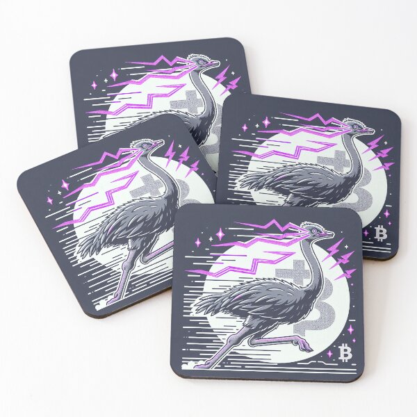Item preview, $NOSS "Racing Elegance: Ostrich Unleashing Purple Lightning" designed and sold by zzz888.