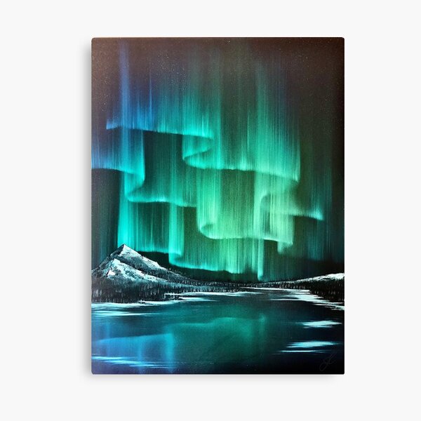 Auroras Dance - Northern Lights Painting Canvas Print
