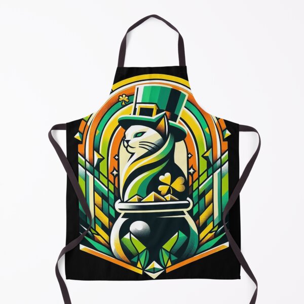 Item preview, Emerald Top Hat Feline - St. Catrick’s Day Splendor designed and sold by ZbigArt.