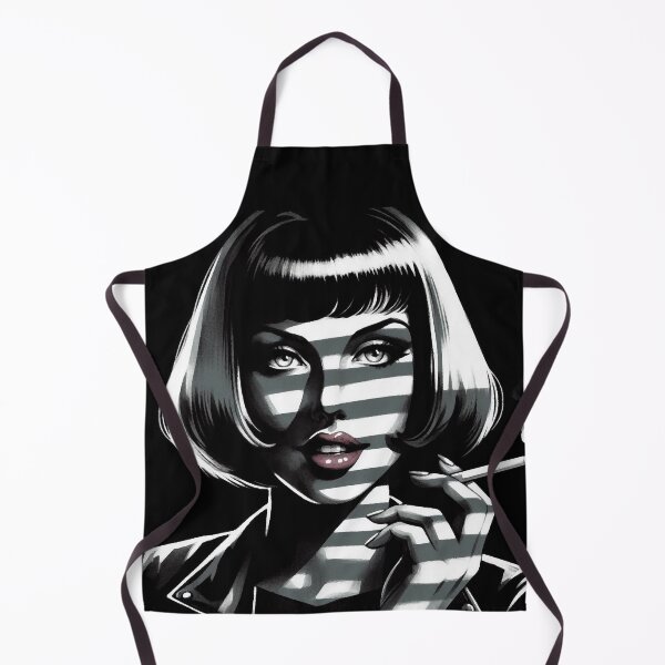 Item preview, Woman Stripes of Light and Shadows [Noir, Black and White] designed and sold by RESToRAPTOR.