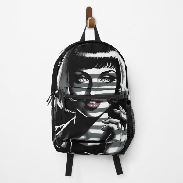 Item preview, Woman Stripes of Light and Shadows [Noir, Black and White] designed and sold by RESToRAPTOR.