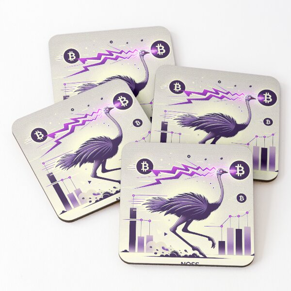 Item preview, $NOSS "Sprint of Radiance: Ostrich Unleashing Purple Lightning" designed and sold by zzz888.
