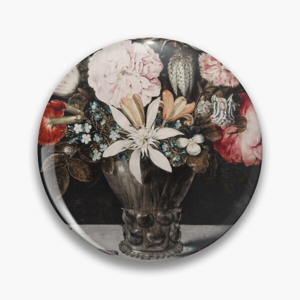 Item preview, Flowers in a Glass (1606) by Ambrosius Bosschaert designed and sold by BossyCatHome.