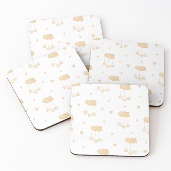 Item preview, Soft beige nursery print designed and sold by pinkyfish1010.