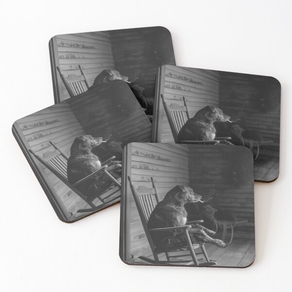Item preview, Dog Smoking on a Rocking Chair designed and sold by LynZorHome.