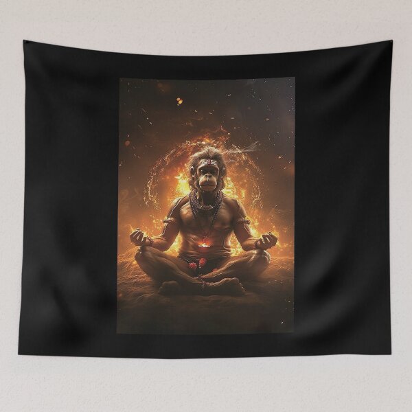Item preview, Harmonious Hanuman designed and sold by Yogimeister.