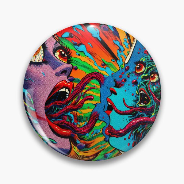 Item preview, Trippy Psychedelic Abstract Experience Of Taste And Sight designed and sold by AIPixelMaster.