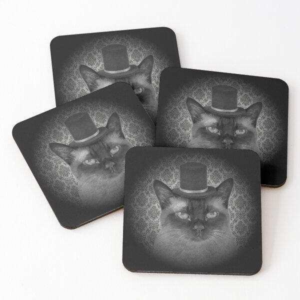 Item preview, Victorian Cat in Top Hat designed and sold by TenebrousRose.