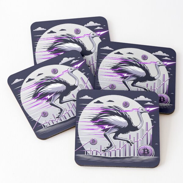 Item preview, $NOSS "Ephemeral Dash: Ostrich Unleashing Purple Lightning" designed and sold by zzz888.