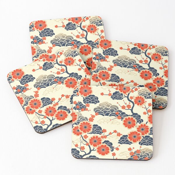 Item preview, Japanese Flowers | Traditional Japan Art | Floral Pattern | Ukiyo-e style designed and sold by BoredF.