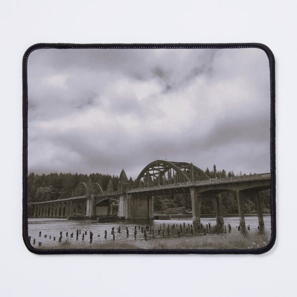 Item preview, Siuslaw River Bridge Black & White designed and sold by MArmasCreations.