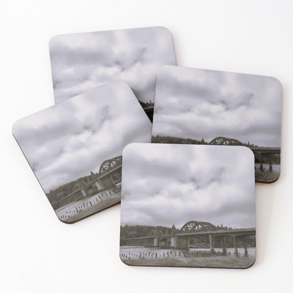Item preview, Siuslaw River Bridge Black & White designed and sold by MArmasCreations.