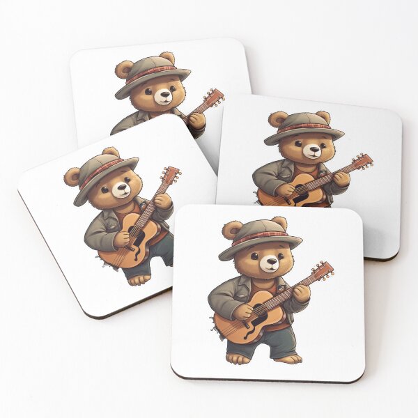 Item preview,  Country bear jamboree with acoustic guitar and hat  designed and sold by Socool101.