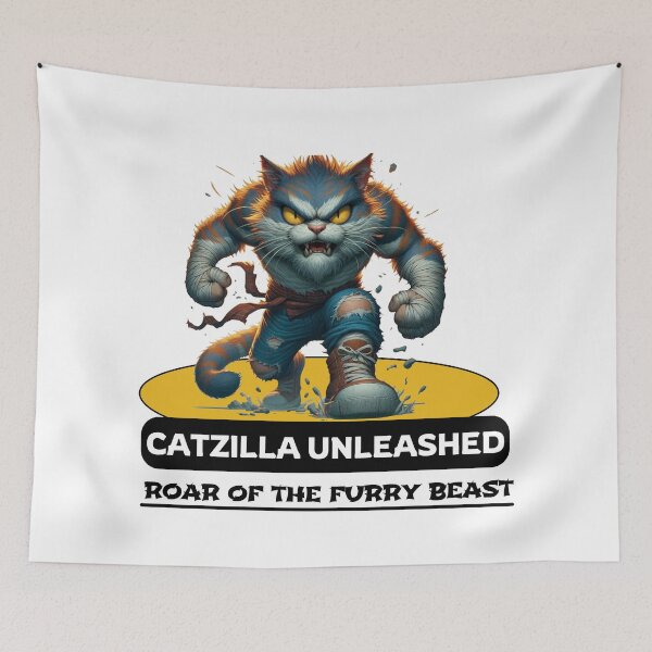 Item preview, Catzilla Unleashed: Roar of the Furry Beast designed and sold by Hungry-Murphy.