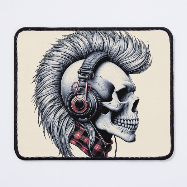 Item preview, Skull wearing Headphones #23 designed and sold by elektronen.