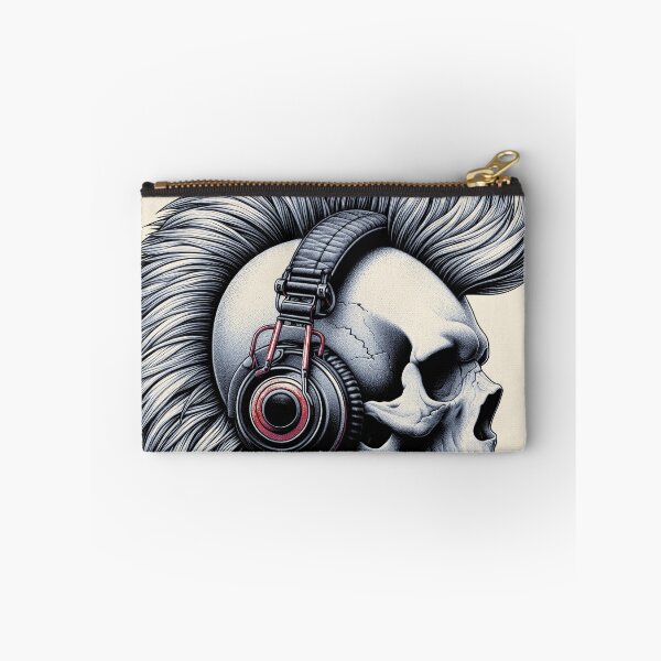Item preview, Skull wearing Headphones #23 designed and sold by elektronen.