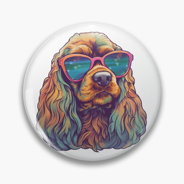 Item preview, Trippy Cool as Heck Cocker Spaniel designed and sold by Spellhound.