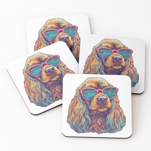 Item preview, Trippy Cool as Heck Cocker Spaniel designed and sold by Spellhound.