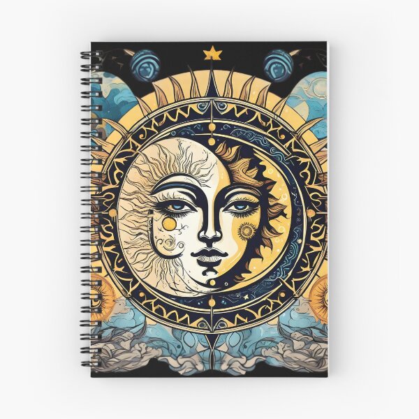 Item preview, Celestial Faces: Sun & Moon Encounter designed and sold by PrintPaloza.