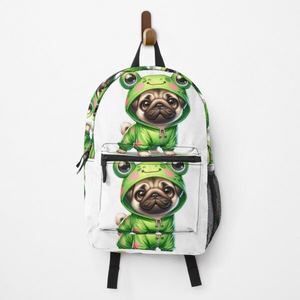 Item preview, Cute pug frog dog designed and sold by CritterManiaUK.