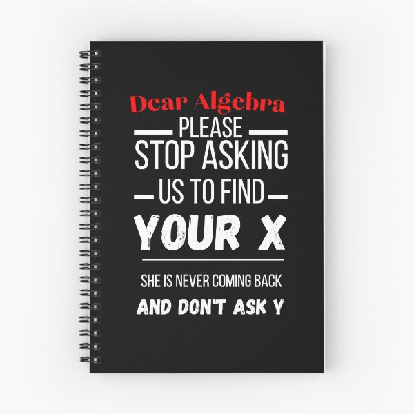 Item preview, dear algebra funny math finding x designed and sold by Thespacerocket.