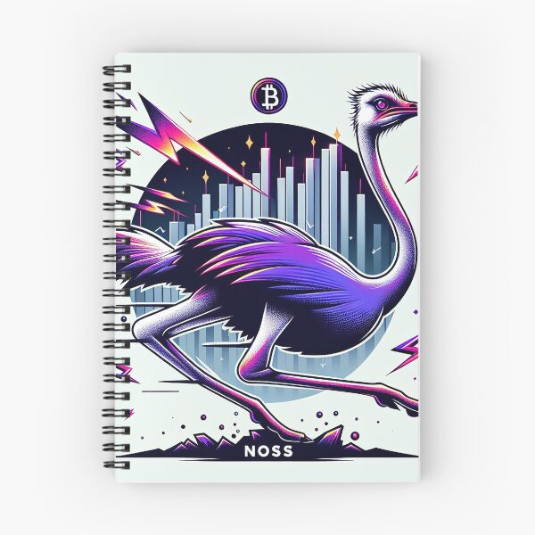 Item preview, $NOSS "Swift Luminescence: Ostrich Unleashing Purple Lightning" designed and sold by zzz888.