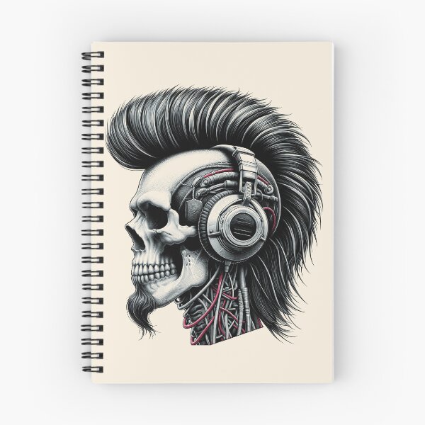 Item preview, Skull wearing Headphones #24 designed and sold by elektronen.