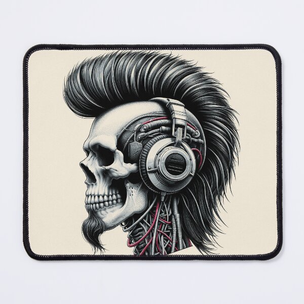 Item preview, Skull wearing Headphones #24 designed and sold by elektronen.