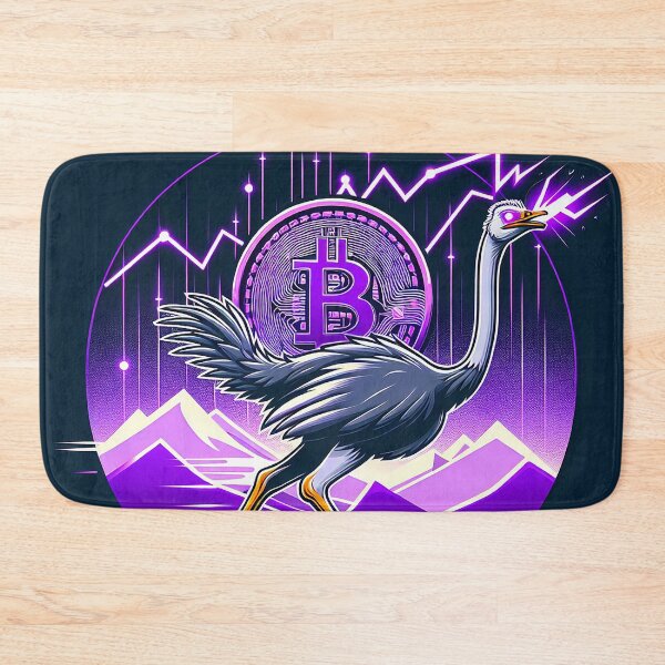 Item preview, $NOSS "Swift Radiance: Ostrich Unleashes Purple Lightning" designed and sold by zzz888.