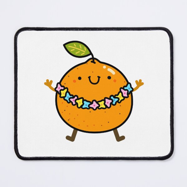 Item preview, Kawaii Orange With Flower Lei designed and sold by kawaiilife.