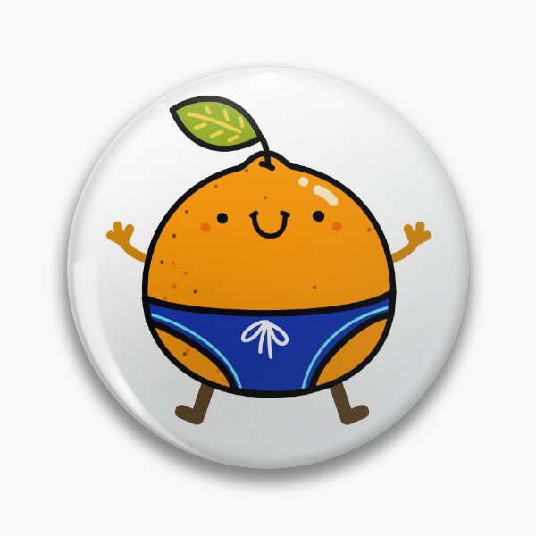 Item preview, Kawaii Orange In Blue Swimming Trunks designed and sold by kawaiilife.
