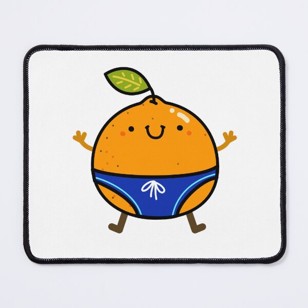 Item preview, Kawaii Orange In Blue Swimming Trunks designed and sold by kawaiilife.