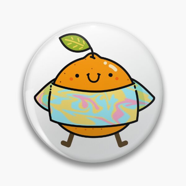 Artikelvorschau, Kawaii Orange im Batik-T-Shirt entworfen und verkauft von kawaiilife.