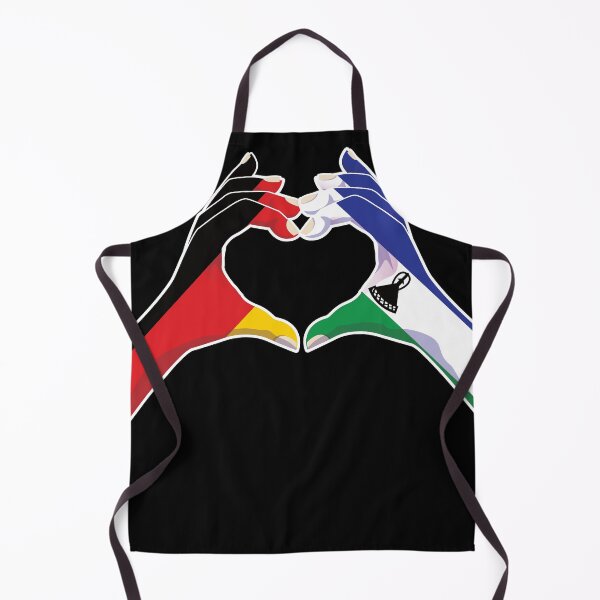 Item preview, Lesotho Lesothan Germany German Love Heart Peace designed and sold by FlagX.