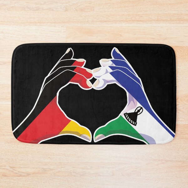 Item preview, Lesotho Lesothan Germany German Love Heart Peace designed and sold by FlagX.
