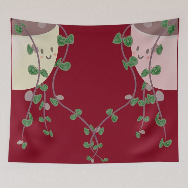 Item preview, Valentine  string of hearts holding hands non-binary dating woman designed and sold by meldra.