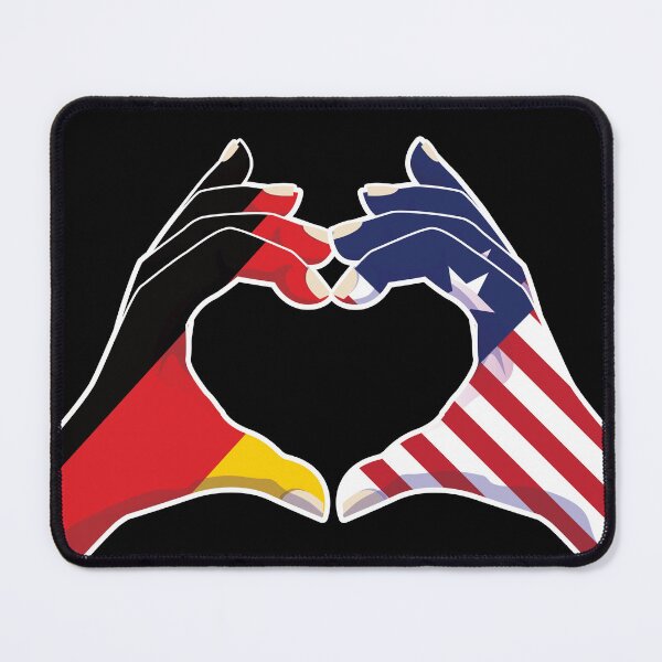 Item preview, Liberia Liberian Germany German Love Heart Peace designed and sold by FlagX.