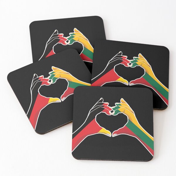 Item preview, Lithuania Lithuanian Germany German Love Heart Peace designed and sold by FlagX.