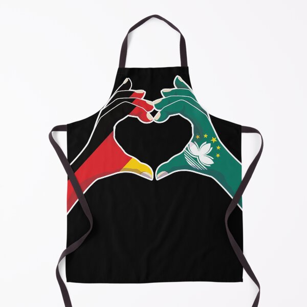 Item preview, Macau Macao Macanese Germany German Love Heart Peace designed and sold by FlagX.